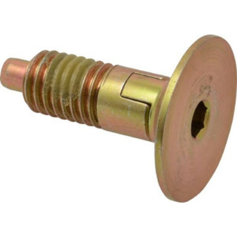Vlier 1/2-13, 0.65 Thread Length, 1/4 Max Plunger Diam, 1 Lb Init to 10 Lb Final End Force, Locking Knob Handle Plunger Countersunk Knob, 1.38 Body Length, 1/4 Plunger Projection SLR500P – 05090055