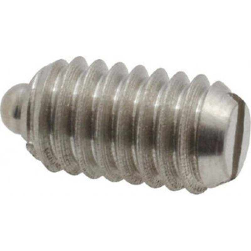 Vlier 5/16-18, 9/16 Thread Length, 1/12 Plunger Projection, Stainless Steel Threaded Spring Plunger 0.135 Max Plunger Diam, 0.562 Plunger Length, 3.75 Lb Init End Force, 15.5 Lb Final End Force SSM56 – 62120225