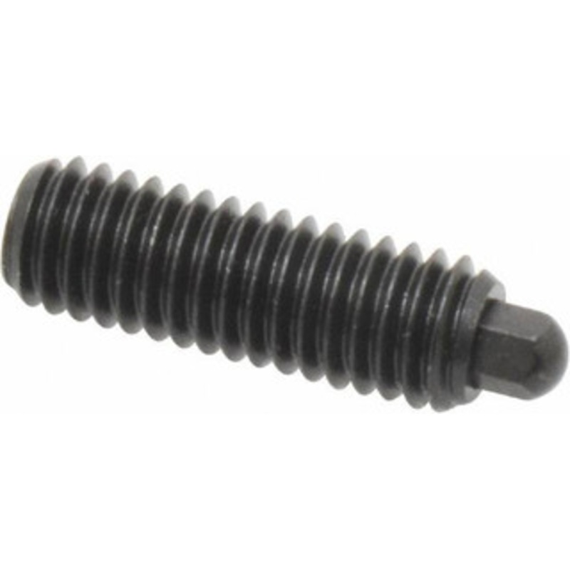 Vlier 3/8-16, 1-1/8 Thread Length, 3/16 Plunger Projection, Steel Threaded Spring Plunger 3/16 (Hex) Max Plunger Diam, 1-1/8 Plunger Length, 2.8 Lb Init End Force, 7.2 Lb Final End Force, 3/16 Hex H59 – 62118997
