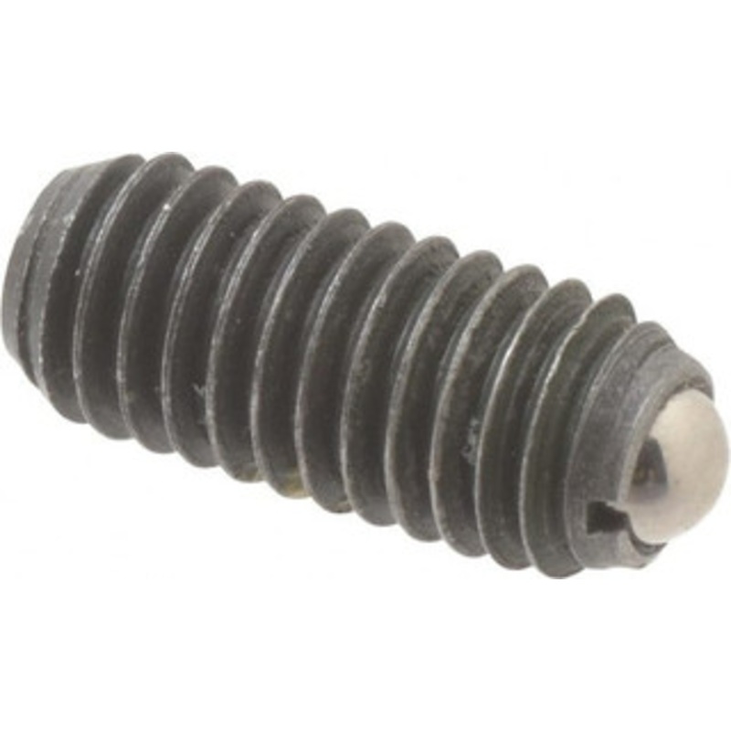 Vlier M6x1.0, 3.5mm Ball Diam, 14mm Body Length, 1mm Max Ball Reach, Threaded Ball Plunger Steel Body, Steel Ball, 2.02 Lb Initial End Force, 2.92 Lb Final End Force, Locking Element BM6AP – 62121942