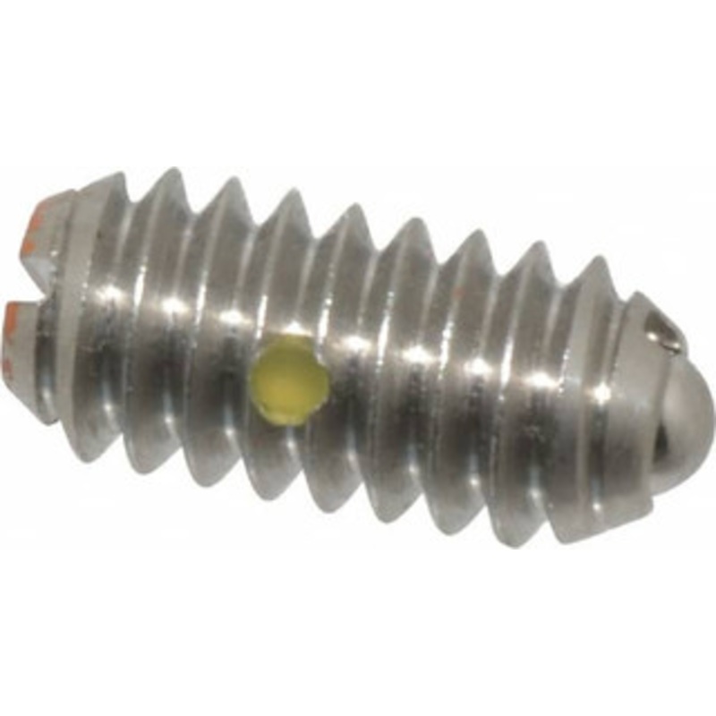 Vlier 1/4-20, 0.125 Ball Diam, 0.531 Body Length, 0.035 Max Ball Reach, Threaded Ball Plunger Stainless Steel Body, Stainless Steel Ball, 4 Lb Initial End Force, 12 Lb Final End Force, Locking Element SSBH54N – 62121652
