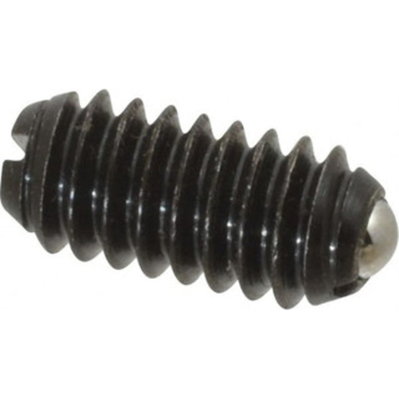 Vlier 1/4-20, 0.125 Ball Diam, 0.531 Body Length, 0.035 Max Ball Reach, Threaded Ball Plunger Steel Body, Steel Ball, 3 Lb Initial End Force, 7 Lb Final End Force, Locking Element B54N – 62121074