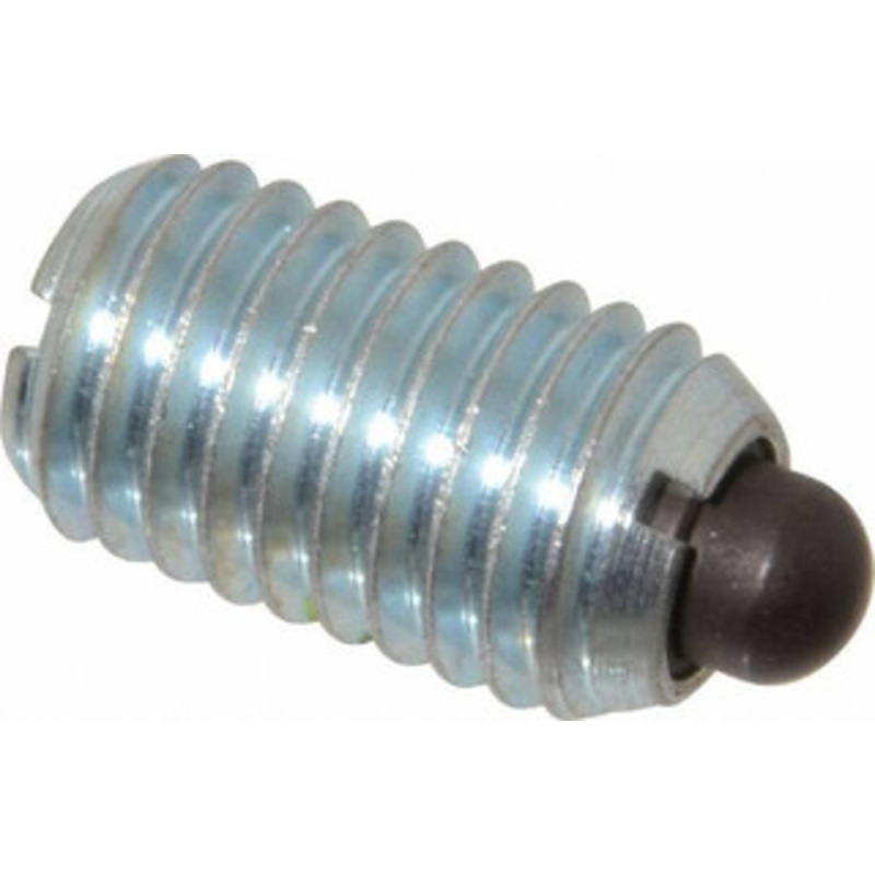 Vlier 5/8-11, 1-1/16 Thread Length, 0.215 Plunger Projection, Steel Threaded Spring Plunger 0.31 Max Plunger Diam, 1.062 Plunger Length, 7 Lb Init End Force, 50 Lb Final End Force M62N – 62120118