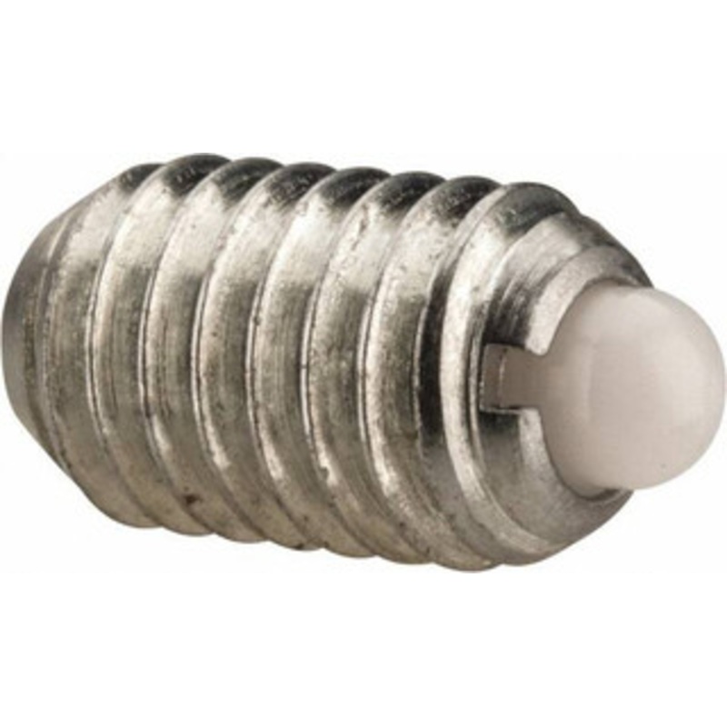 Vlier 3/8-16, 5/8 Thread Length, 0.11 Plunger Projection, Steel Threaded Spring Plunger 0.186 Max Plunger Diam, 0.625 Plunger Length, 1.5 Lb Init End Force, 5 Lb Final End Force NM59 – 62120522