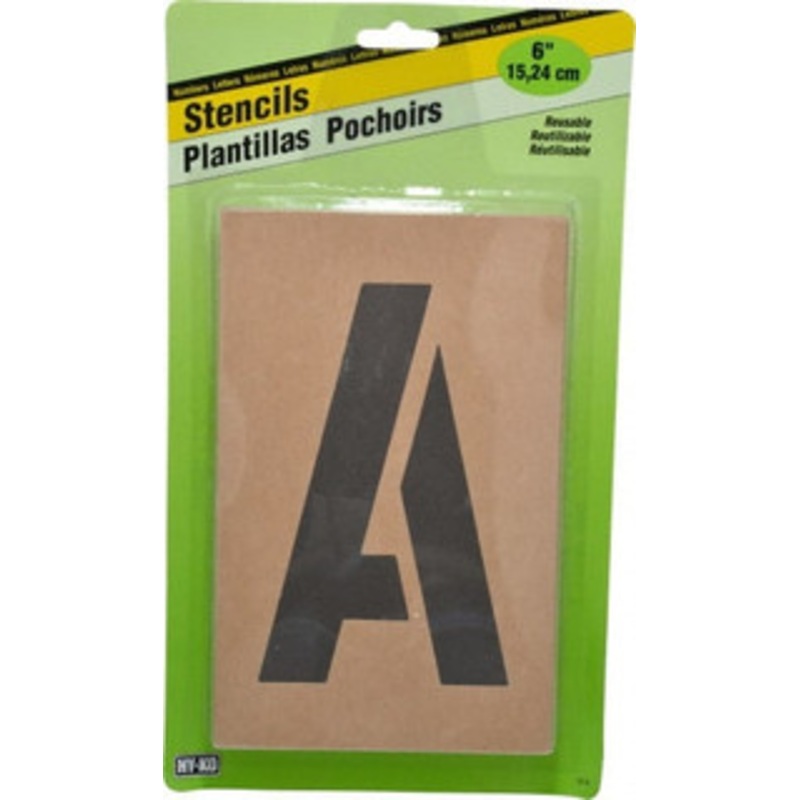 Value Collection Heavy-Duty Stencil Board Set, 6 Includes Complete Alphabet, Numbers 1 to 0, Punctuation and Symbols ST-6 – 36940609