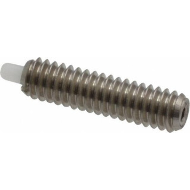 Vlier 8-32, 5/8 Thread Length, 3/32 Plunger Projection, Stainless Steel Threaded Spring Plunger 0.068 – 0.07 Max Plunger Diam, 5/8 Plunger Length, 0.7 Lb Init End Force, 2.3 Lb Final End Force SSSD51 – 62118591