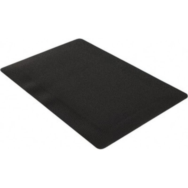Wearwell 3 ft. Long x 2 ft. Wide x 7/8 Thick Dry Environment Medium Duty Anti-Fatigue Matting Ribbed Pattern, Black, Vinyl Surface with Vinyl Sponge Base, Beveled on 4 Sides 433.78X2X3BK – 73065831
