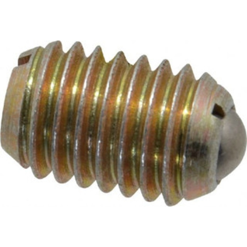 Vlier 1/2-13, 0.281 Ball Diam, 0.75 Body Length, 0.072 Max Ball Reach, Threaded Ball Plunger Steel Body, Steel Ball, 6 Lb Initial End Force, 30 Lb Final End Force, Locking Element BH60N – 62121256