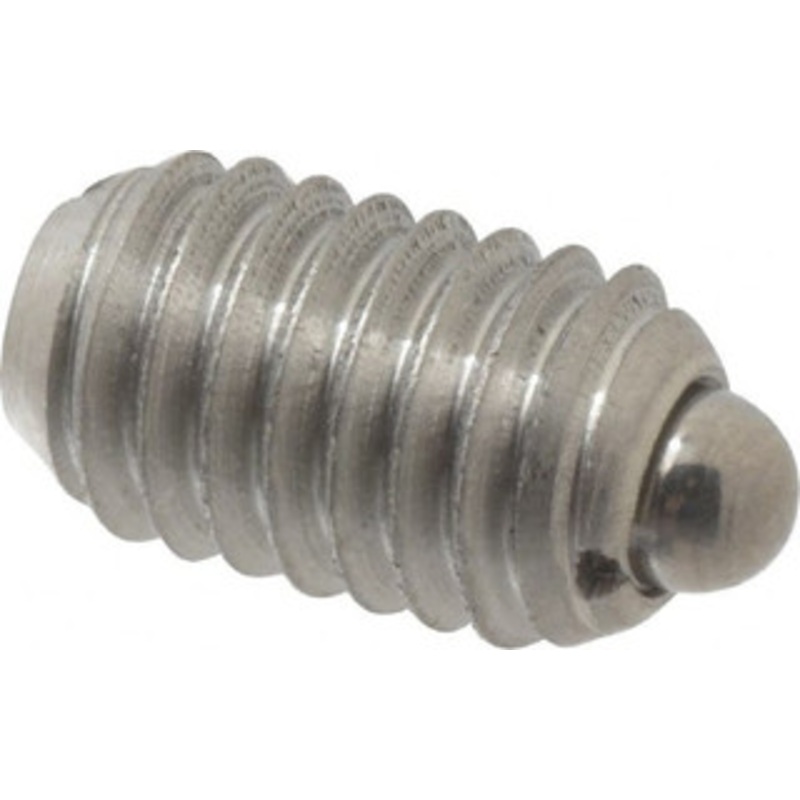 Vlier 3/8-16, 5/8 Thread Length, 0.11 Plunger Projection, Stainless Steel Threaded Spring Plunger 0.186 Max Plunger Diam, 0.625 Plunger Length, 1.5 Lb Init End Force, 5 Lb Final End Force SSM59 – 62120258