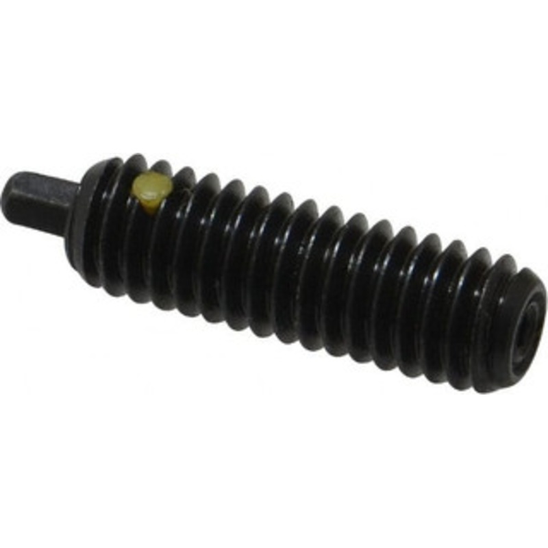 Vlier 5/16-18, 1 Thread Length, 3/16 Plunger Projection, Steel Threaded Spring Plunger 1/8 (Hex) Max Plunger Diam, 1 Plunger Length, 3 Lb Init End Force, 15 Lb Final End Force, 1/8 Hex H56N – 62118955