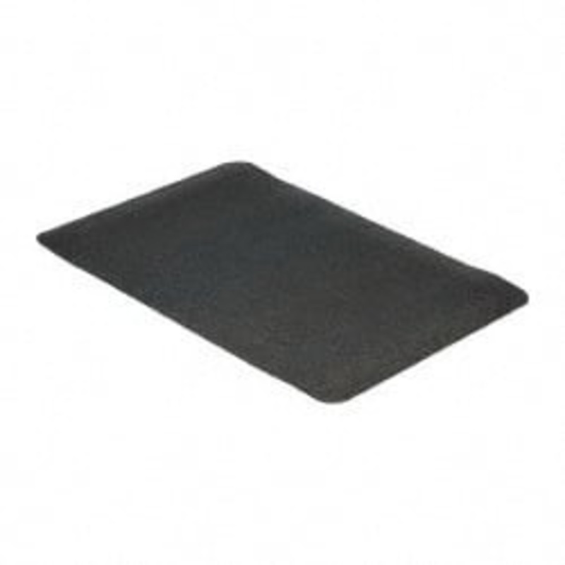 Wearwell 3 ft. Long x 2 ft. Wide x 9/16 Thick Dry Environment Heavy Duty Anti-Fatigue Matting Rough Pattern, Black, Natural Rubber Surface with Nitrile Blend Base, Beveled on 4 Sides 447.916X2X3BK – 89864680