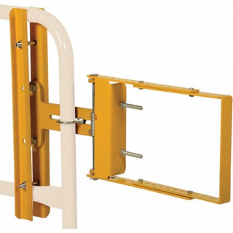 Vestil Steel Self Closing Rail Safety Gate Fits 16 to 26 Clear Opening, 12 Door Height SPG-26-Y – 52809738