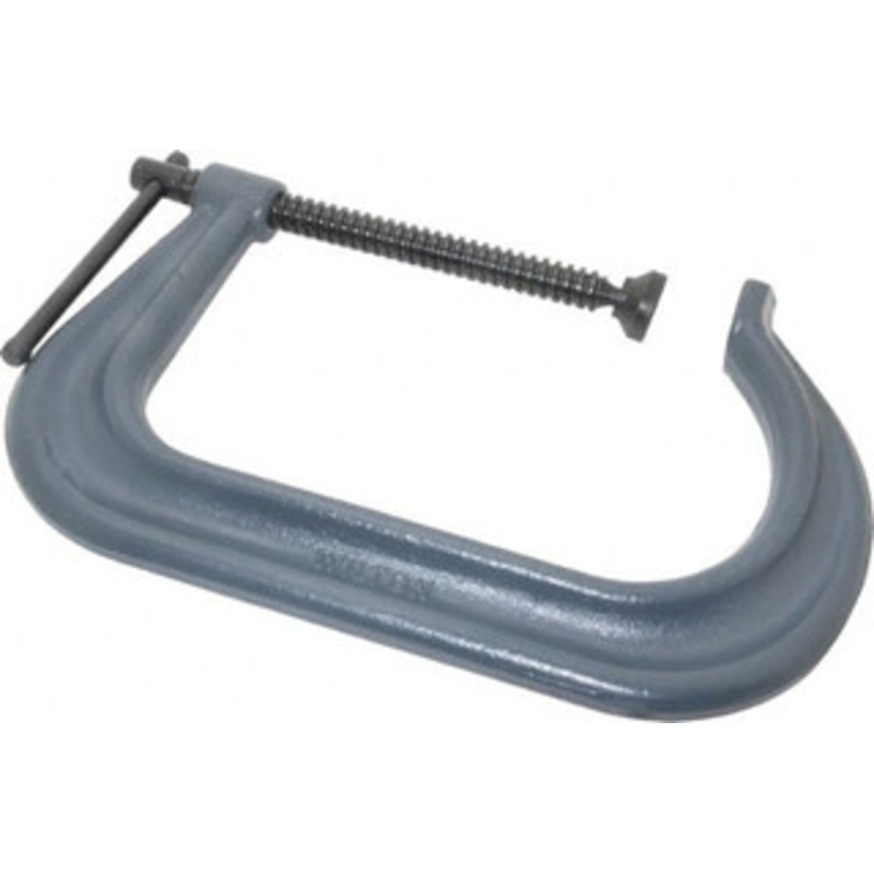 Wilton Regular-Duty 8 Max Opening, 6 Throat Depth, Forged Steel Standard C-Clamp 5,900 Lb Capacity, 2 Min Opening, Square Deep Throat 14400 – 08101685