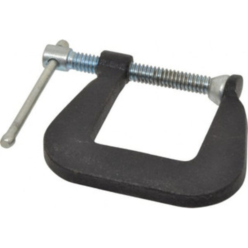 Wilton Light-Duty 1 Max Opening, 1-1/2 Throat Depth, Forged Steel Standard C-Clamp 500 Lb Capacity, 0 Min Opening, Standard Throat Depth, Steel Screw 21302 – 08093510