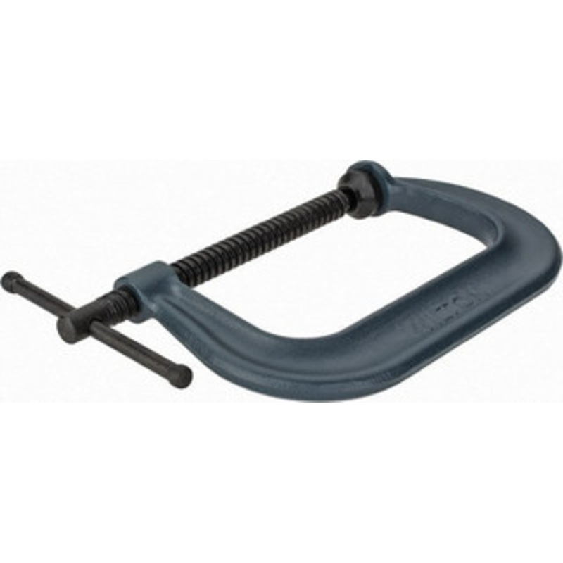 Wilton Regular-Duty 6-1/16 Max Opening, 4-1/8 Throat Depth, Forged Steel Standard C-Clamp 6,600 Lb Capacity, 0 Min Opening, Deep Throat 14256 – 78090065