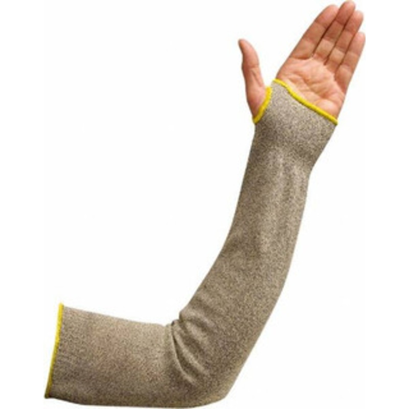 Wells Lamont Industrial Size 24, Gray Fiber Cut Resistant Sleeve 24 Long Sleeve, Cut Resistance Level 3, Elastic Opening at Both Ends, Made with Thumb Hole SKC-24H – 30622013