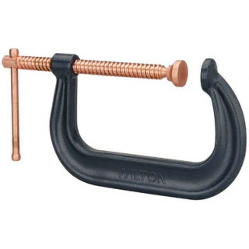 Wilton Regular-Duty 6-1/16 Max Opening, 4-1/8 Throat Depth, Forged Steel Standard C-Clamp 6,600 Lb Capacity, 0 Min Opening, Deep Throat 14257 – 78090263