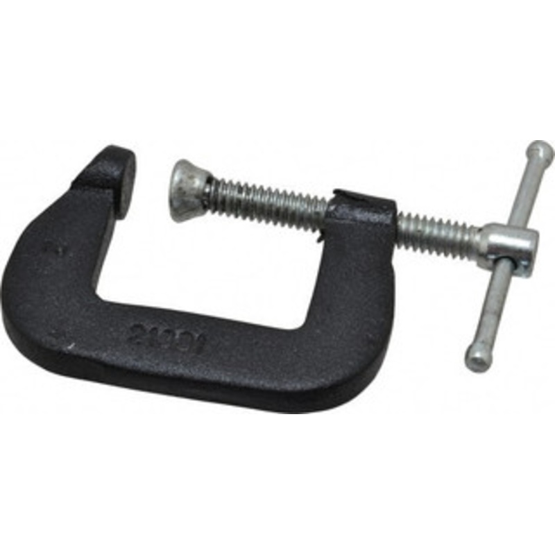 Wilton Light-Duty 1 Max Opening, 1 Throat Depth, Forged Steel Standard C-Clamp 500 Lb Capacity, 0 Min Opening, Standard Throat Depth, Steel Screw 21301 – 08093502