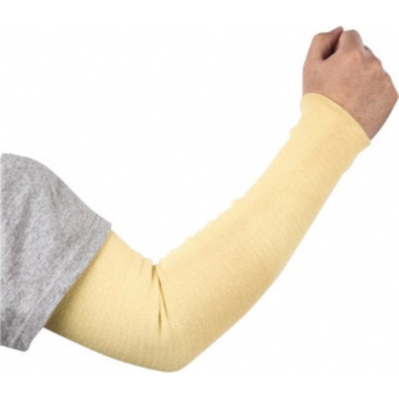 Whizard Size Universal, Yellow Kevlar Cut Resistant Sleeve 24 Long Sleeve, Elastic Opening at Both Ends SK-24 – 40600850