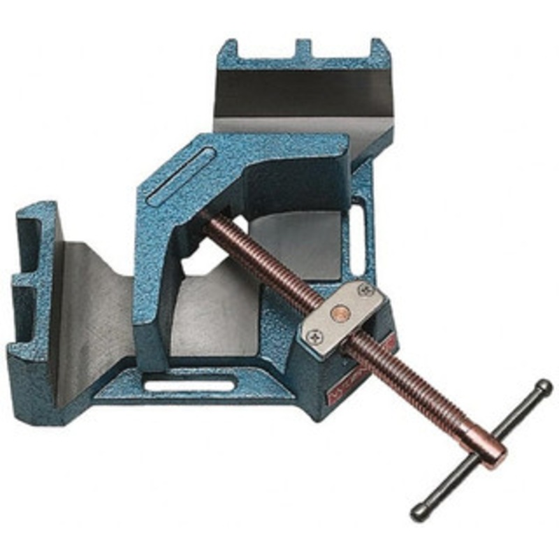 Wilton Fixed Angle, 2 Axes, 4-1/8 Long, 2-3/8 Jaw Height, 4-3/8 Max Capacity, Cast Iron Angle & Corner Clamp 90 Clamping Angle 64002 – 09012543