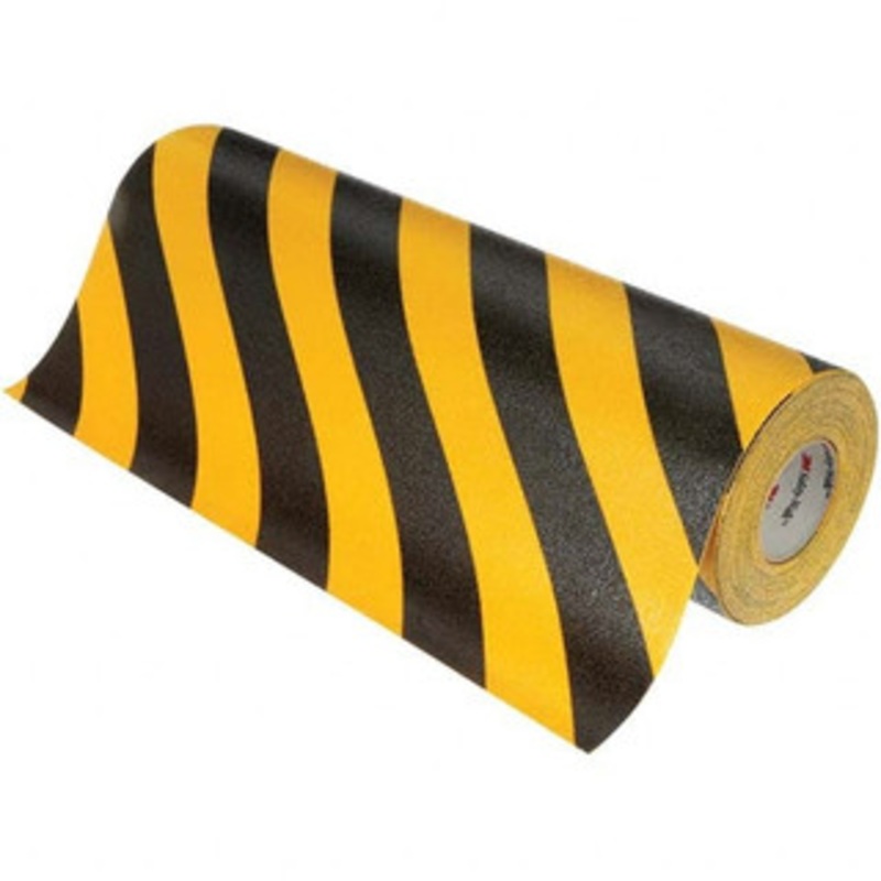 3M Floor & Egress Marking Tape & Strips, Type: Tape, Surface Type: Anti-Slip, Special Color Properties: No Special Color Properties, Color: Black/Yellow, Pattern: Striped, Traffic Type: Heavy, Medium & Light 7010342276 – 15024029
