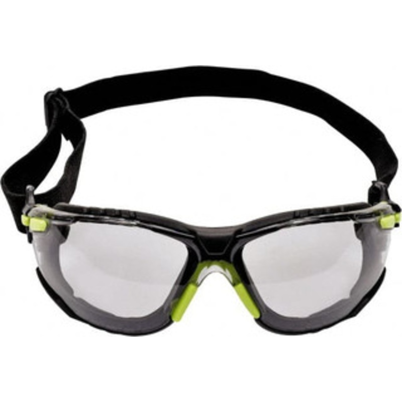 3M Gray Lenses, Frameless Safety Glasses Anti-Fog, Green Frame, Size Universal, Wrap Around 7010342611 – 39746524