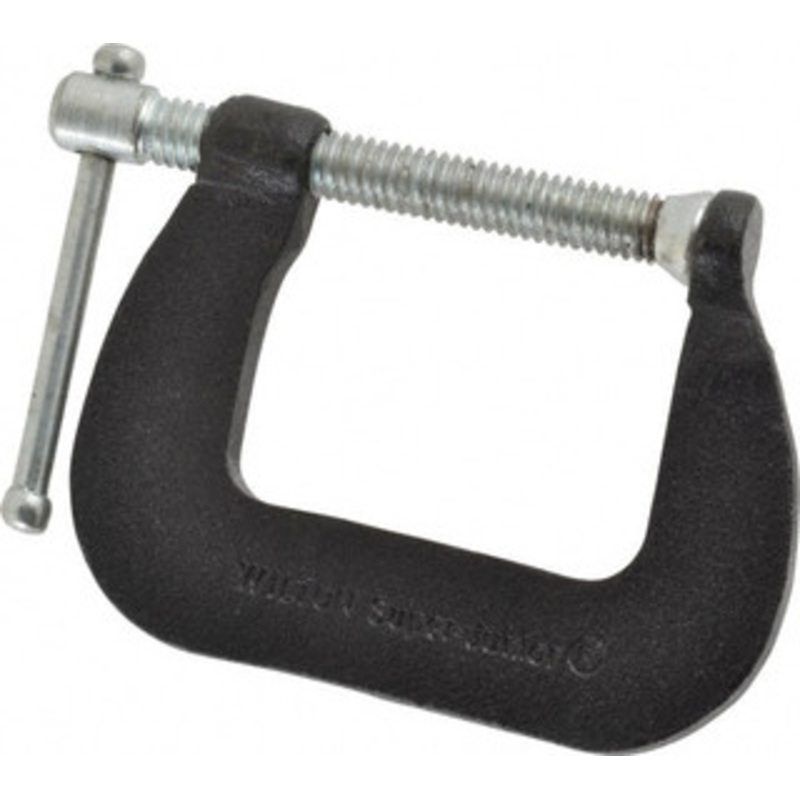 Wilton Light-Duty 1-1/2 Max Opening, 1-1/2 Throat Depth, Forged Steel Standard C-Clamp 850 Lb Capacity, 0 Min Opening, Standard Throat Depth, Steel Screw 21304 – 08093536