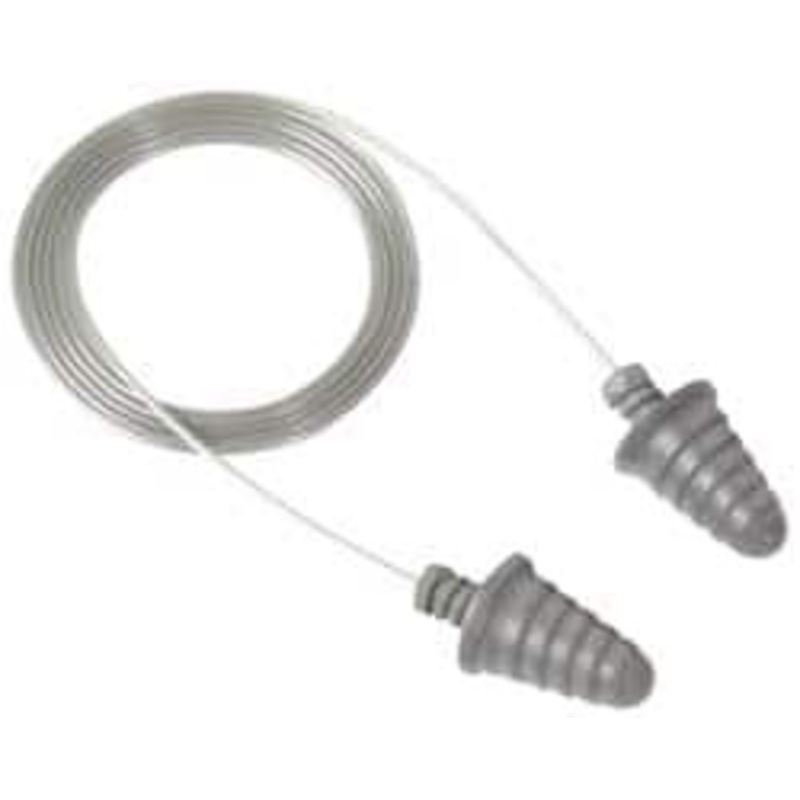 3M 120 Qty 1 Pack Disposable, Corded, 32 dB Earplugs Gray, 120 Pairs 7000127181 – 01878735