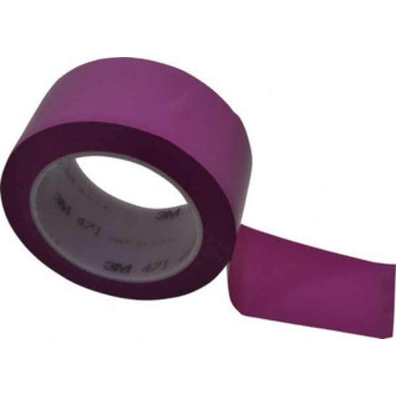 3M 2 x 108 ft. Vinyl Floor & Egress Tape 5.2 mil, Purple, Solid Color, General Traffic 7000048929 – 04583753