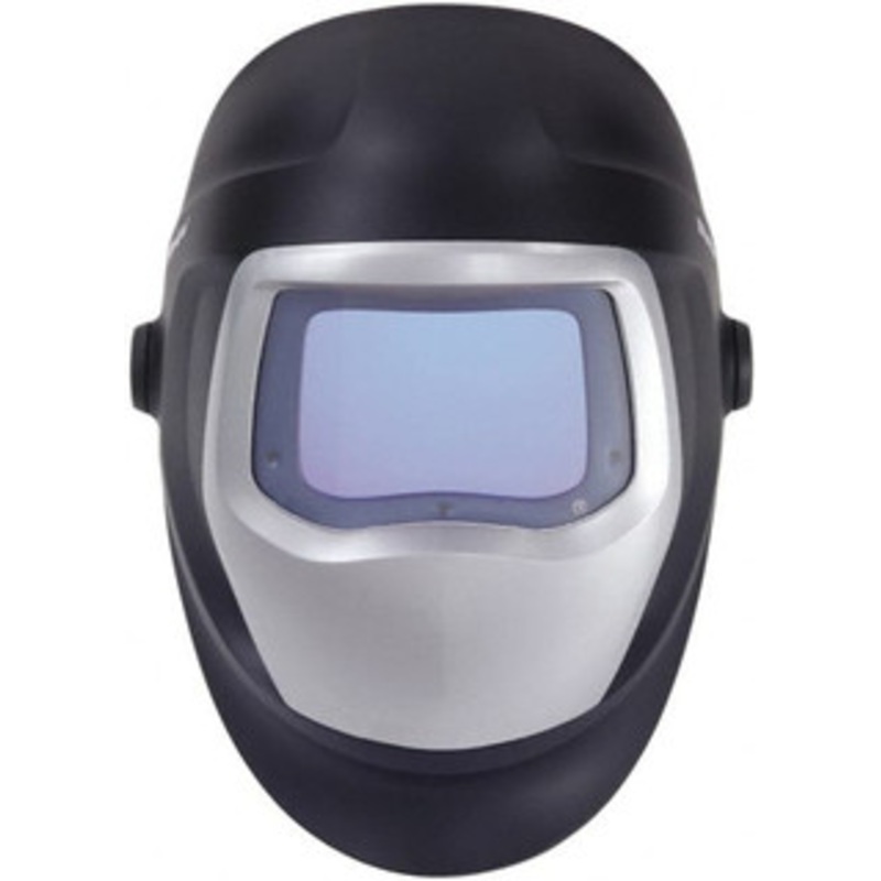 3M 4-1/4 Window Width x 2-3/4 Window Height, 5, 8 to 13 Shade Auto-Darkening Lens, Fixed Front Welding Helmet Black/Gray PPA Green Lens 7010340598 – 40765257