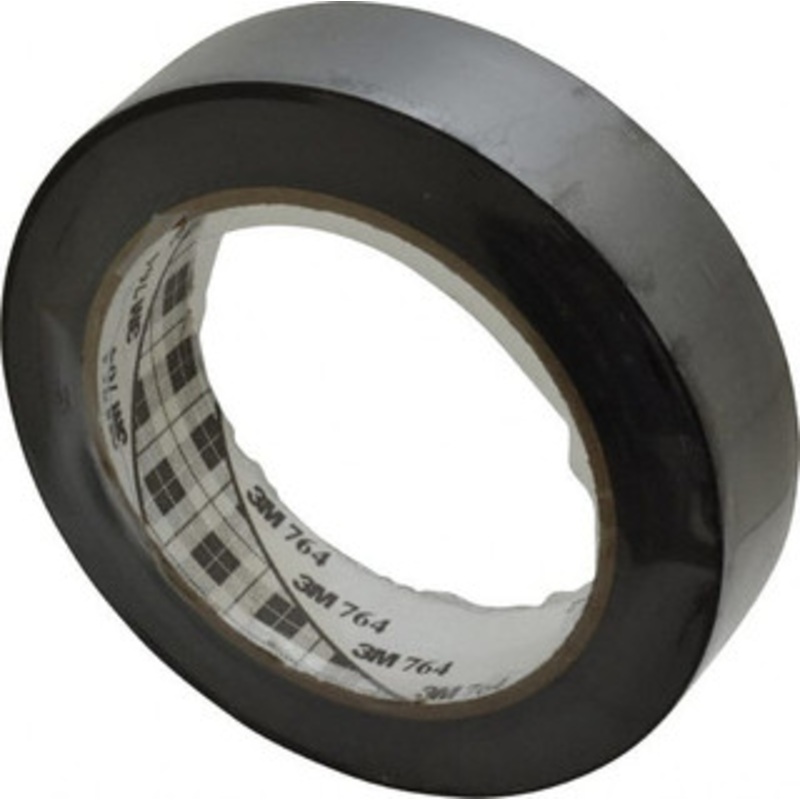 3M 1 x 108 ft. Vinyl Floor & Egress Tape 5 mil, Black, Solid Color, General Traffic 7000123886 – 04582607