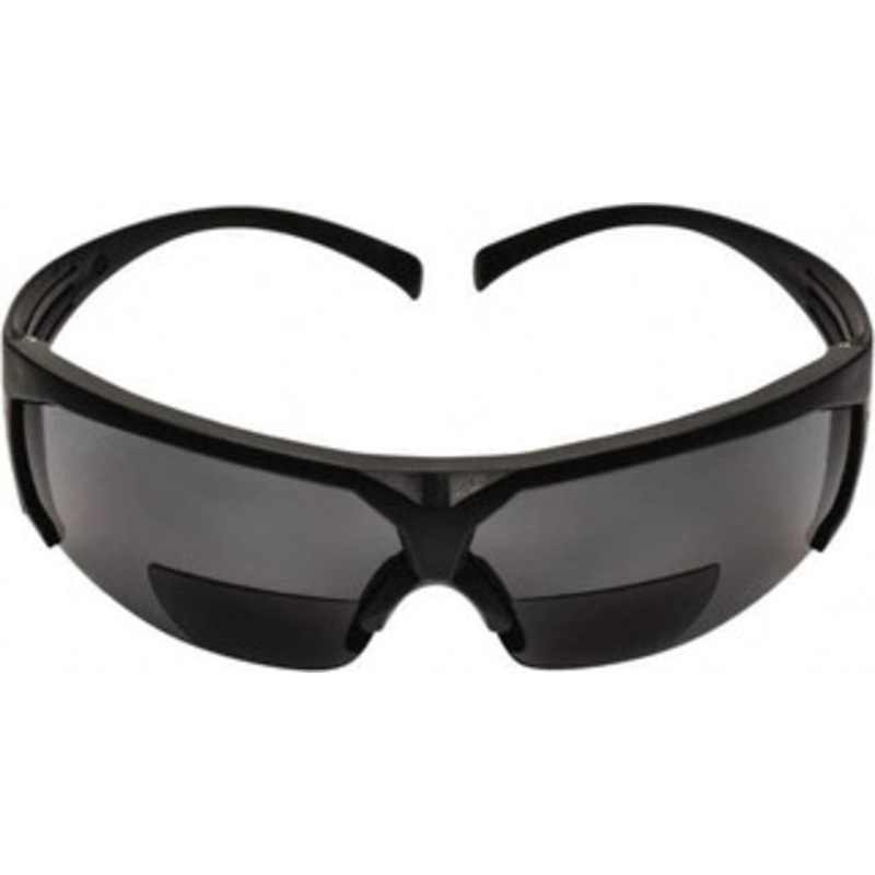 3M +2.5, Gray Lenses, Anti-Fog, Framed Magnifying Safety Glasses UV Protection, Gray Plastic Frame, ANSI Z87.1-2003 7100132382 – 39699699