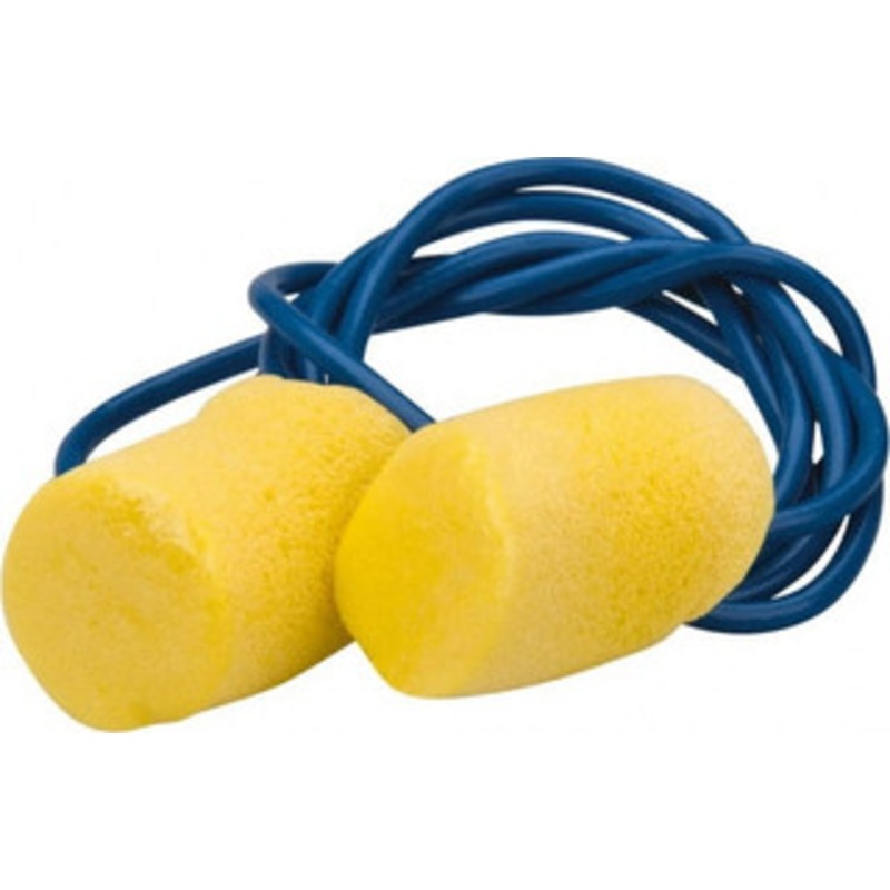3M 20 Qty 1 Pack Disposable, Corded, 29 dB Earplugs Yellow, 20 Pairs 1-06528079 – 06527998