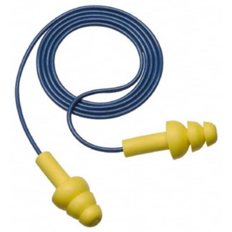 3M 200 Qty 1 Pack Reusable, Corded, 25 dB, Cone Earplugs Yellow, 200 Pairs 7000052728 – 93071736
