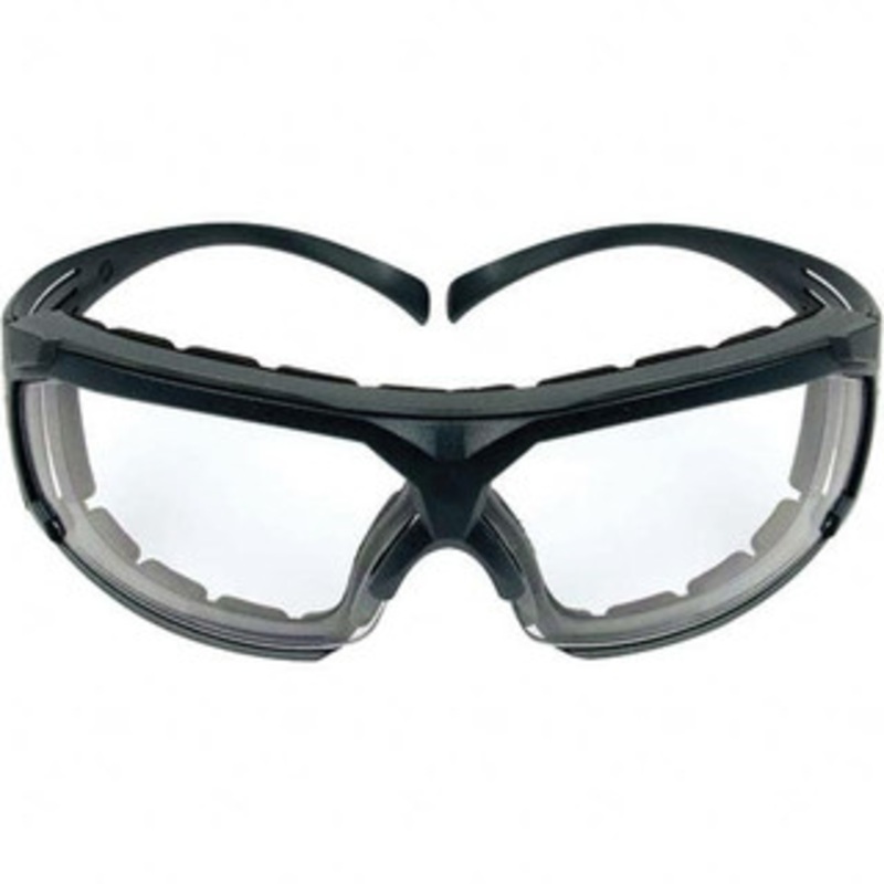 3M Clear Lenses, Framed Safety Glasses Anti-Fog, Gray Frame, Size Universal, Wrap Around 7100133322 – 48859110