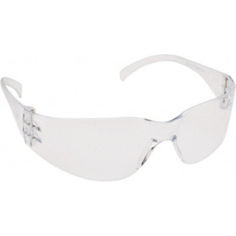 3M Clear Lenses, Frameless Safety Glasses Anti-Fog, Scratch Resistant, Plastic Frame, Size Universal, Wrap Around 7100112434 – 07417942