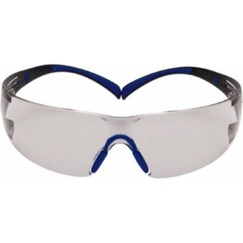 3M Indoor/Outdoor Gray Lenses, Frameless Safety Glasses Anti-Fog, Blue/Gray Frame, Size Universal, Wrap Around 7100156103 – 46722245