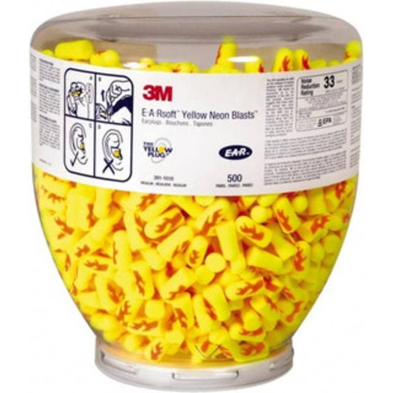 3M Pack of (4), 2000 Pairs of One Touch Earplug Refills with 33 dB Earplugs 2, 000 Pairs, Tabletop 7000052750 – 66995309
