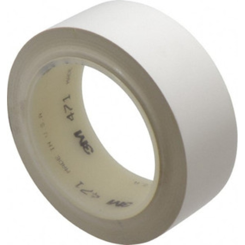 3M 1-1/2 x 108 ft. Vinyl Floor & Egress Tape 5.2 mil, White, Solid Color, General Traffic 7000047475 – 06269815