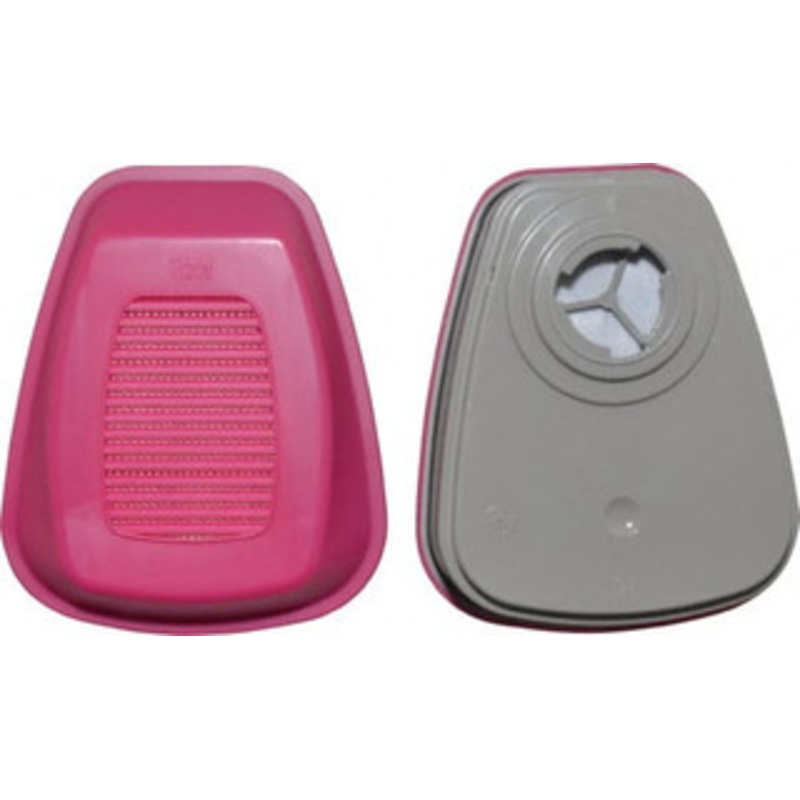 3M 2 Qty 1 Pack Olive & Magenta P100 Cartridge & Filter Combination Series 6000, Protects Against Formaldehyde, Organic Vapor 7000126166 – 71855258