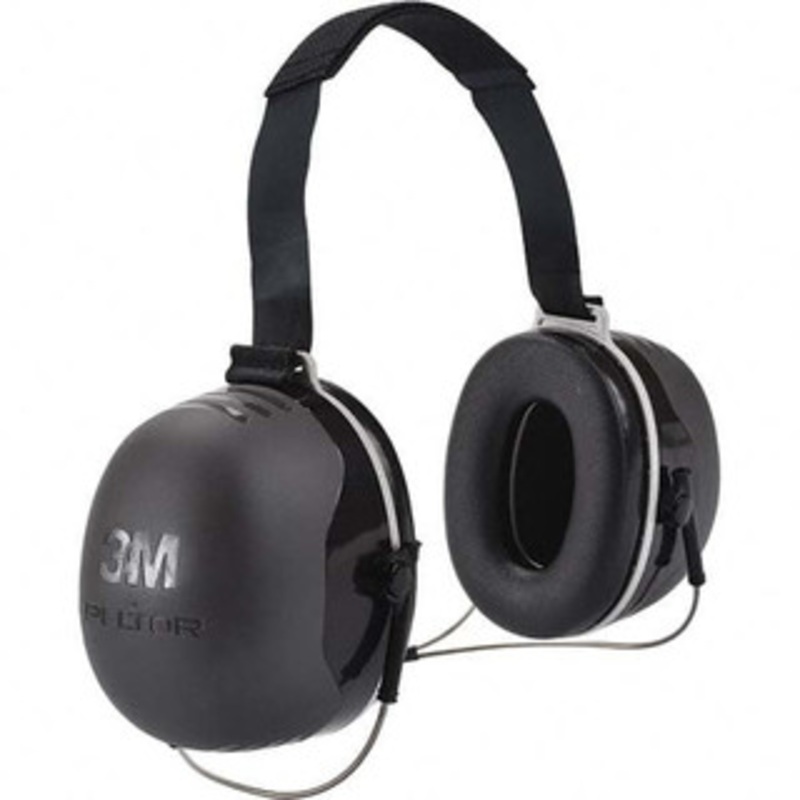 3M Earmuffs, Band Position: Behind Head, NRR Rating (dB) Over the Head: 31, Cushioned or Padded Headband: Yes, Features: One Size Fits All, Adjustable Headband: Yes, Cup Color: Black 7100123163 – 39661954