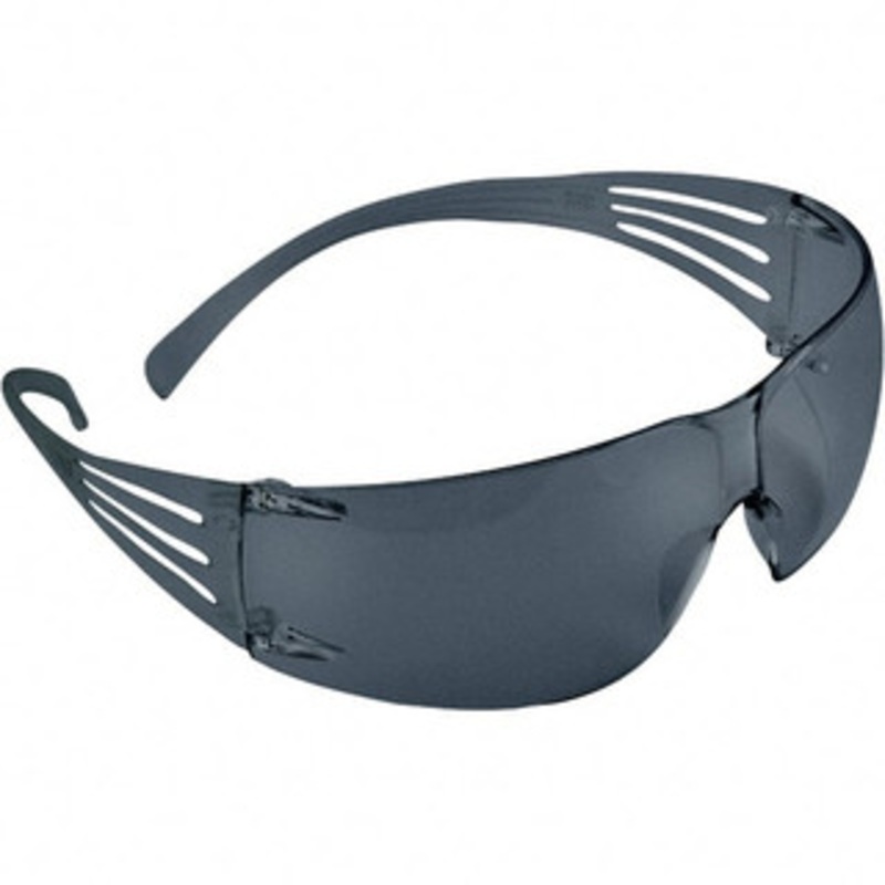 3M Gray Lenses, Frameless Safety Glasses Scratch Resistant, Gray Frame, Size Universal, Wrap Around 7010386490 – 31625759