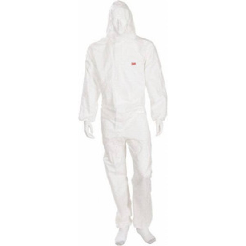 3M Pack of (25), Size XL Disposable Coveralls Zipper Closure, 2-Panel Hood, Elastic Cuff, Elastic Waist & Ankle 7000109030 – 71367643