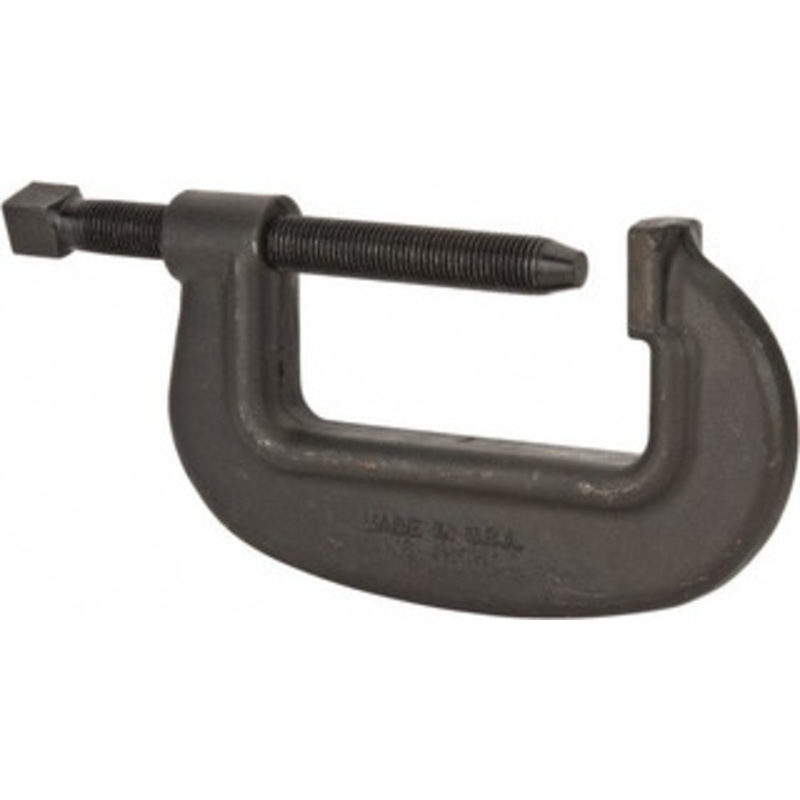 Wilton Extra Heavy-Duty 8-1/2 Max Opening, 3-5/8 Throat Depth, Forged Steel Standard C-Clamp 31,250 Lb Capacity, 0 Min Opening, Standard Throat Depth, Cold Drawn Steel Screw 14581 – 89490296