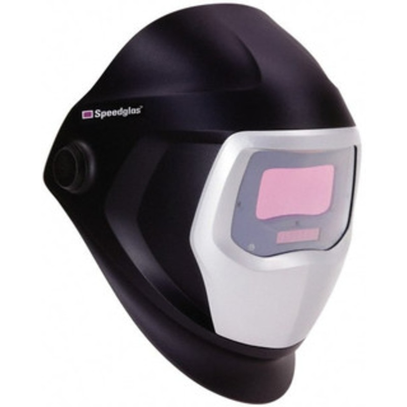 3M 3-3/4 Window Width x 1-3/4 Window Height, 5, 8 to 13 Shade Auto-Darkening Lens, Fixed Front Welding Helmet Black/Gray PPA Green Lens 7010340590 – 40765307