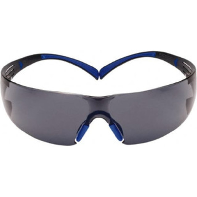 3M Pack of (20) Pairs, Gray Lenses, Frameless Safety Glasses Anti-Fog, Blue/Gray Frame, Size Universal, Wrap Around 7100156101 – 46722252