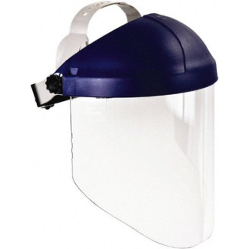 3M Pack of (5), Thermoplastic Blue Ratchet Adjustment, Face Shield & Headgear Sets 9 Wide x 14-1/4 High, Uncoated, Clear Window 7000127243 – 71059216