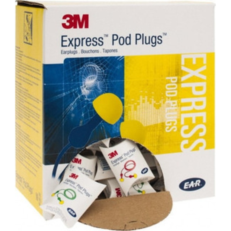 3M 100 Qty 1 Pack Disposable, Corded, 25 dB Earplugs Yellow, 100 Pairs 7000127179 – 09797614