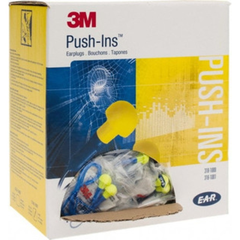 3M 100 Qty 1 Pack Reusable, Corded, 28 dB Earplugs Yellow, 100 Pairs 7000052745 – 07417744