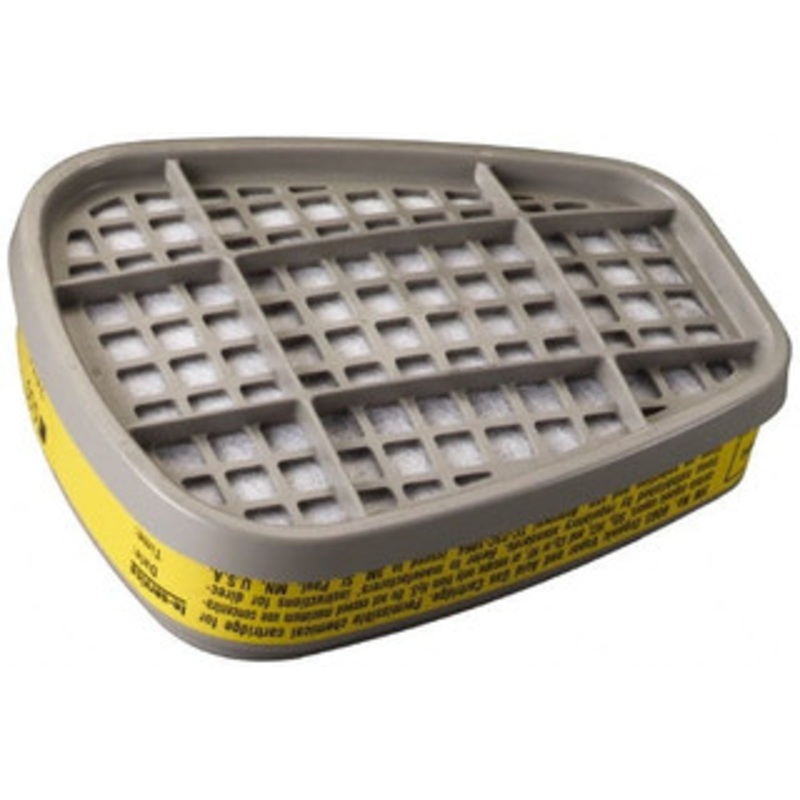 3M 2 Qty 1 Pack Yellow Cartridge Series 6000, Protects Against Acid Gas, Organic Vapor 7000051849 – 00324459